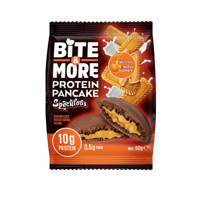 Bite & More Protein Pancake Speculoos Caramelized Biscuit Creme Filling Sweetened With Honey - Image 1