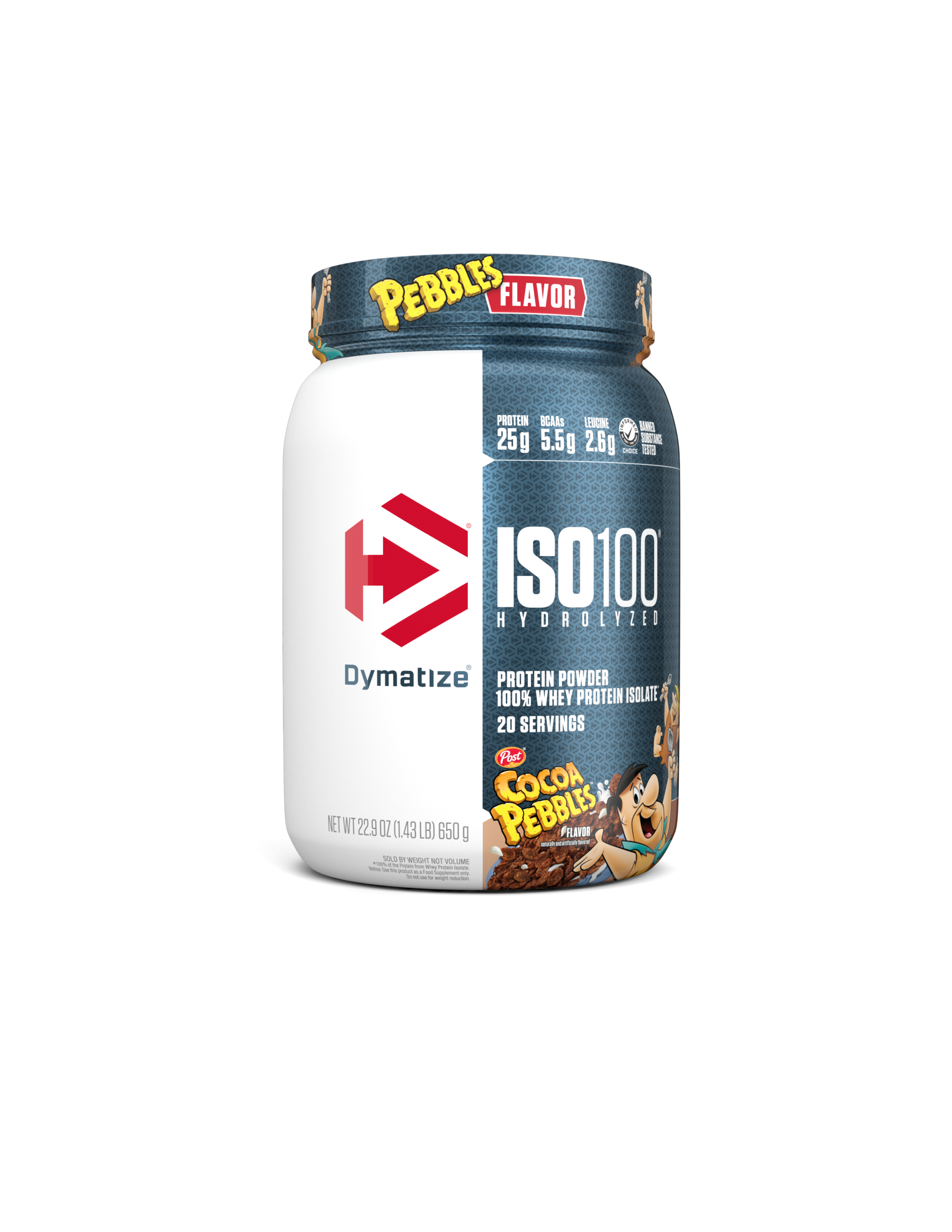 DYM_ISO100_20s_Cocoa_Pebbles_D7L120001US0504_4C_OL Dymatize ISO100 Hydrolyzed Cocoa Pebbles - Image 1