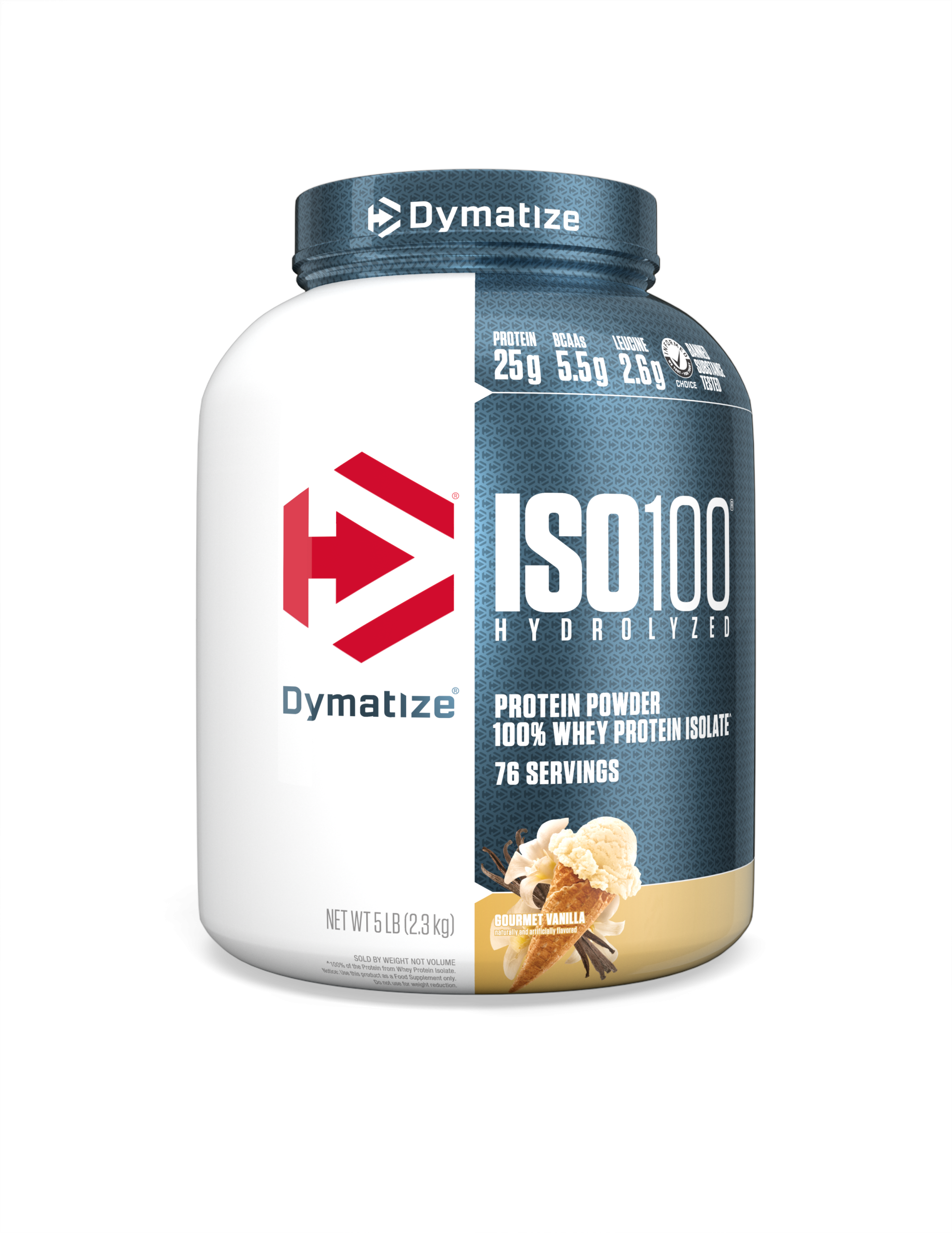 DYM_ISO100_5lb_Gourmet_Vanilla_D7L360001US0207_7B_OL Dymatize ISO100 Hydrolyzed Gourmet Vanilla - Image 1