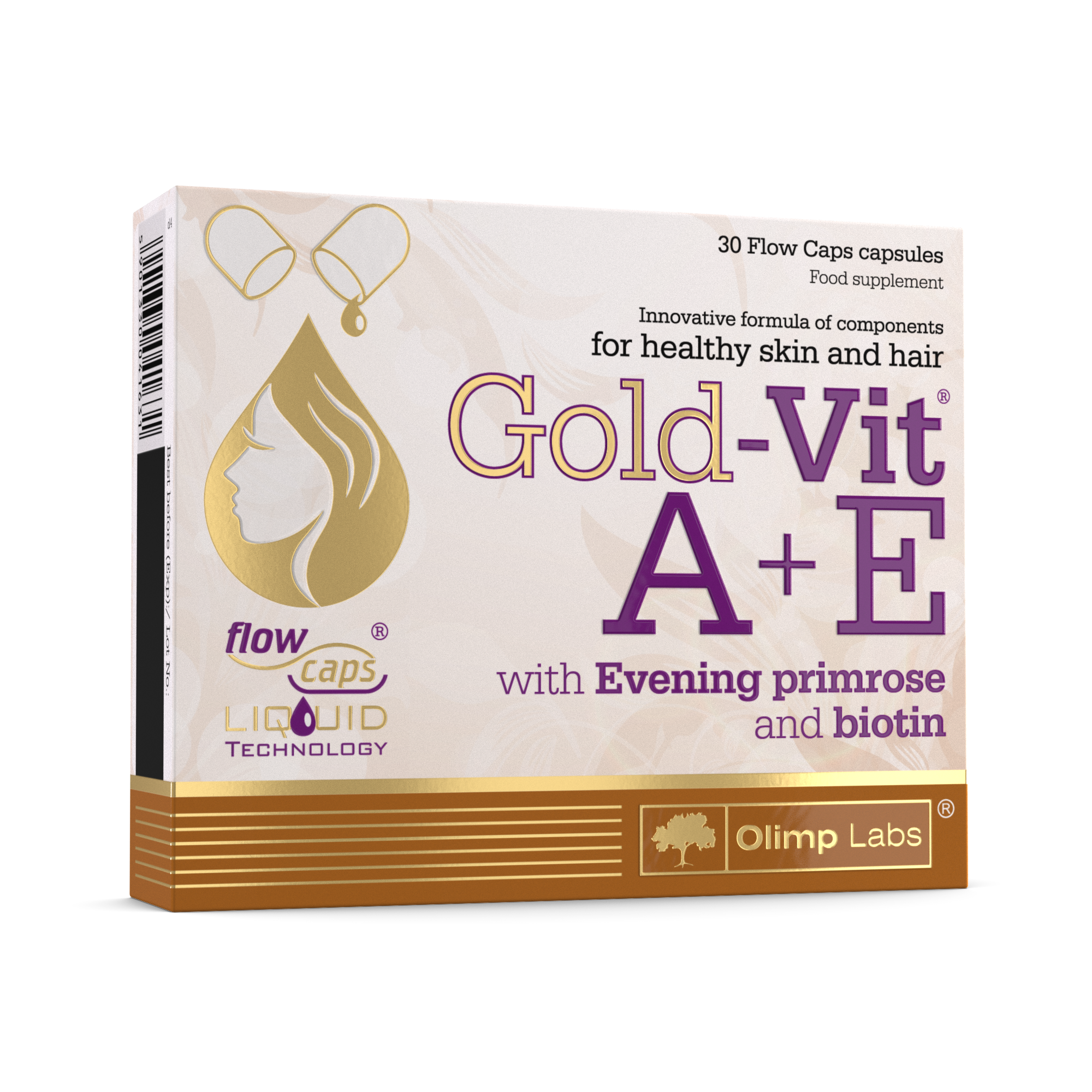 Gold_Vit_A+E_kartonik_EN_0007_0001 أوليمب جولد فيت أ + ه، (30 كبسولة) - Image 1