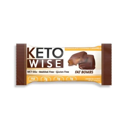 KETO WISE CHOCOLATE COVERED CARAMELS 34grms