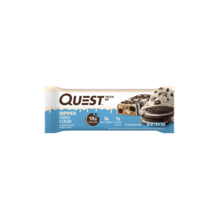 Quest Nutrition Protein Bar Dipped Cookies Cream