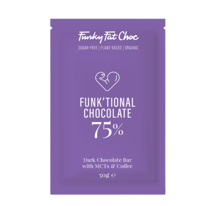 Funky Fat Foods Dark Chocolate With Mct And Coffee - Image 1