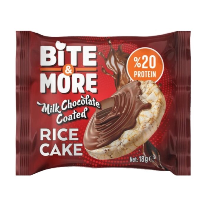 Bite & More Protein Rice Cake Coated Milk Chocolate - Image 1