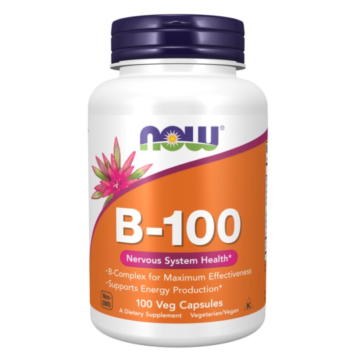 Now Vitamin B-100 Veg Capsules - Image 1