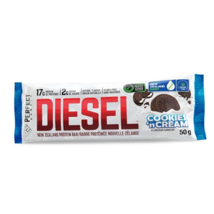 Perfect Sports Diesel Protein Bar Cookies & Cream - Image 1