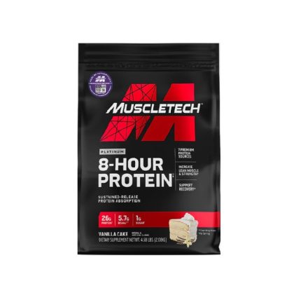 MuscleTech Platinum 8-Hour Protein - Vanilla Cake