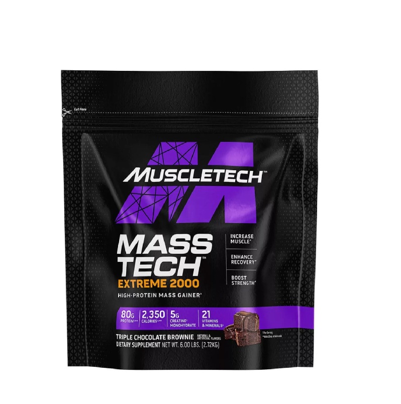 MASS MuscleTech Mass-Tech Extreme 2000 Triple Chocolate Brownie - Image 1