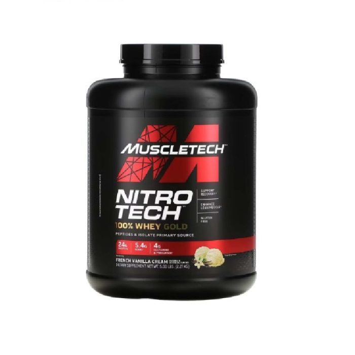 MuscleTech, Nitro-Tech™ 100% Whey Gold - French Vanilla Cream - Image 1