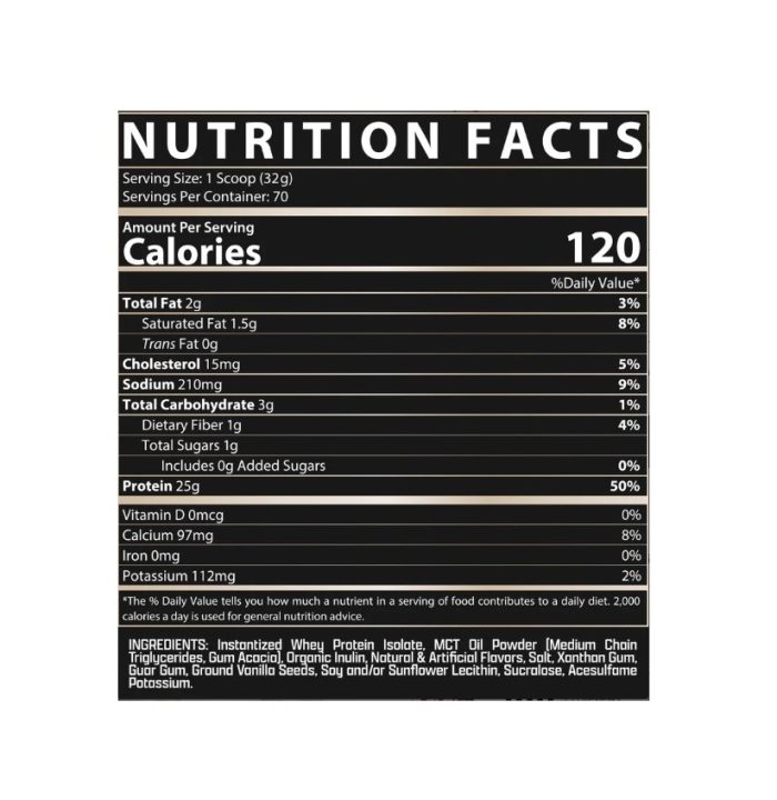 Nutrex Isofit Whey Isolate Powder, Vanilla Bean Ice Cream - Image 2