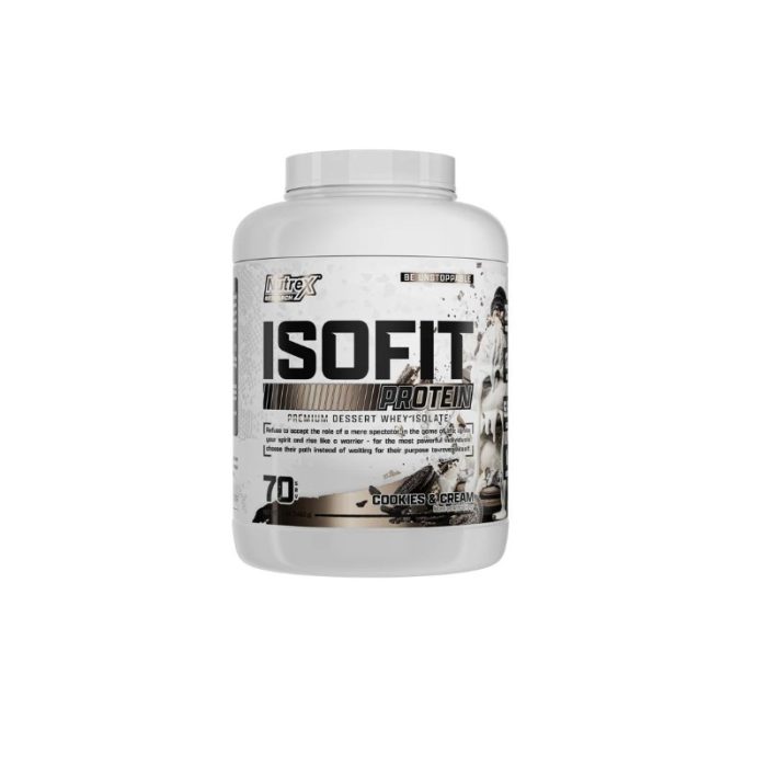 Nutrex Isofit Whey Isolate Powder, Cookies & Cream - Image 1