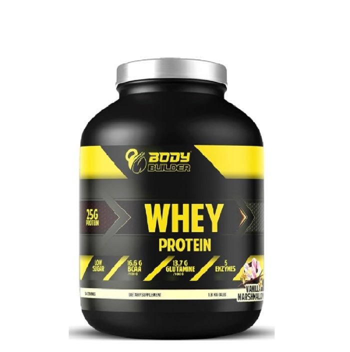 Body Builder Whey Protein Vanilla Marshmallow Flavor - Image 1