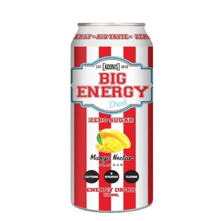 Adonis Big Energy Drink Mango Vanilla Flavor
