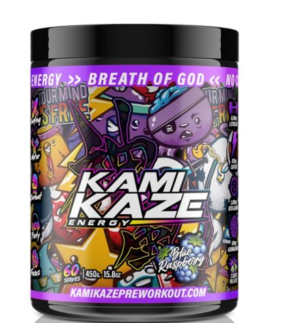 Kami Kaze Pre Workout Blue Raspberry Flavor