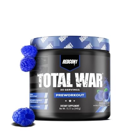 Total War PreWorkout Blue Raspberry Flavor