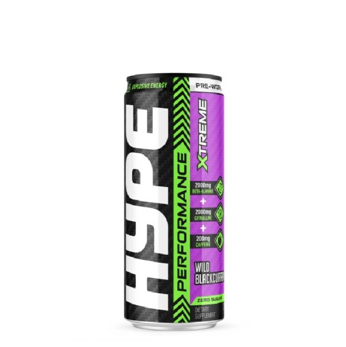 Hype Pre-Workout Xtreme Wild Blackcurrant Flavor - Image 1