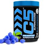 C5 Supercharge Powder Pre-workout Blue Raspberry