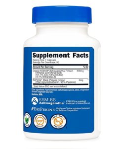 Nutricost KSM-66 Ashwagandha Root Extract 30 Caps - Image 2