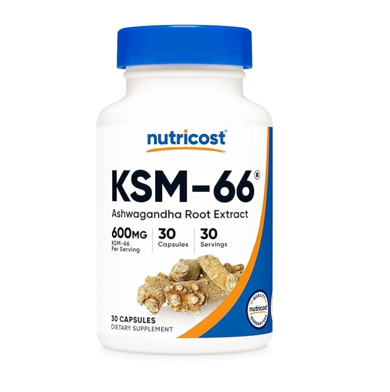 NT- KSM-66 Ashwagandha Root Extract 30 Caps Nutricost KSM-66 Ashwagandha Root Extract 30 Caps - Image 1