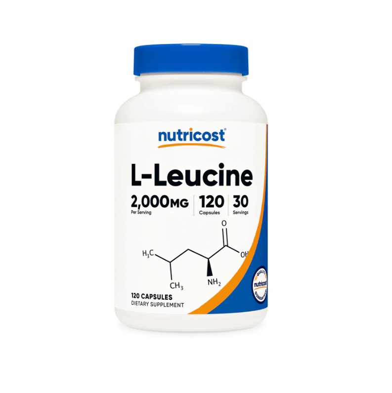NT- L-Leucine 120 Caps Nutricost L-Leucine Capsules 120 Caps - Image 1