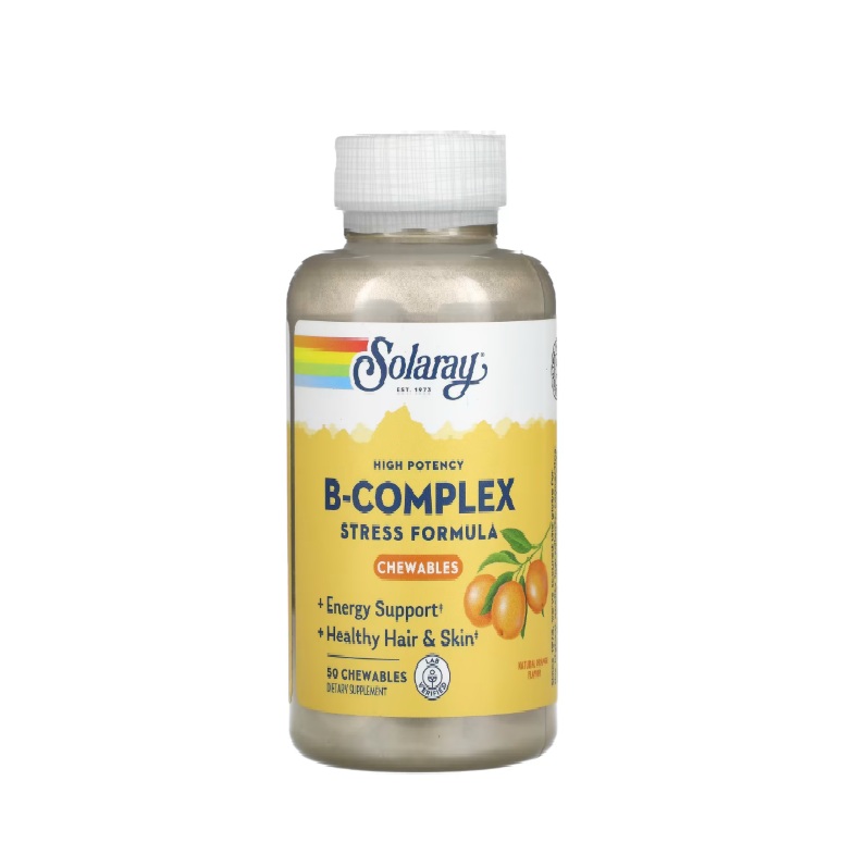 Screenshot 2026-02-12 182354 Solaray High Potency B-Complex Natural Orange 50 Chewables - Image 1
