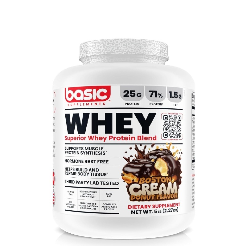 bos Basic Whey Powder Boston Cream Donut Flavor - Image 1