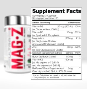 Ultra Mag-Z – Zinc Magnesium 90 Caps - Image 2
