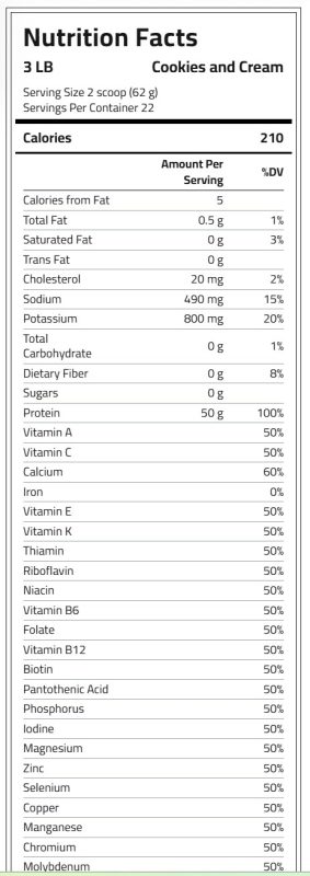 Isopure Zero Carb Protein, Cookies and Cream Flavor - Image 2
