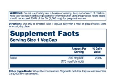 Folic Acid 100 Caps - Image 2