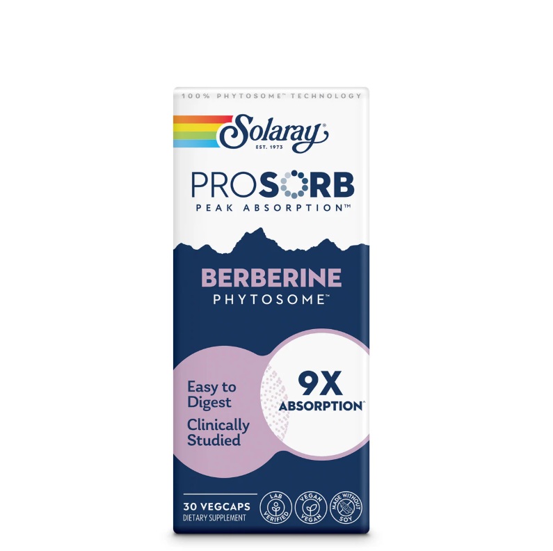 sssssssssssssssssss Solaray ProSorb Berberine 9x Absorption 550mg 30 Caps - Image 1