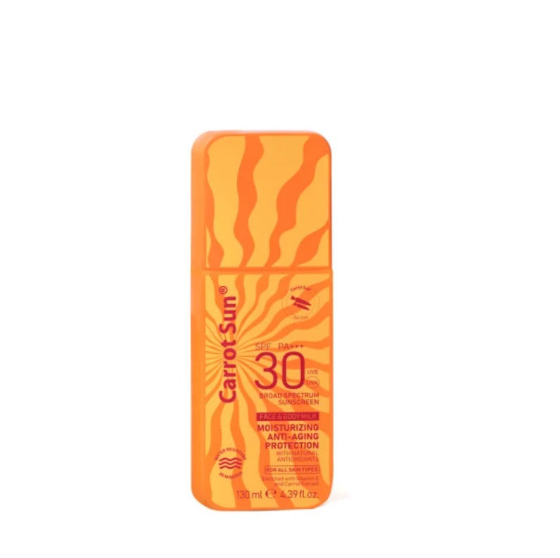 dddd Carrot Sun Face and Body Milk Cream Sunscreen SPF 30+ 130Ml - Image 1