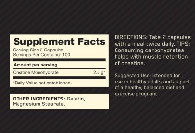 Optimum Nutrition Micronized Creatine Monohydrate Capsules 200 Capsules - Image 2
