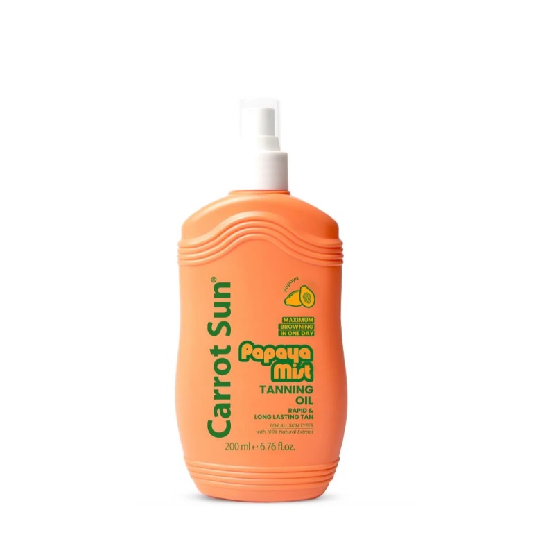 sssssssssssssss Tanning Oil Spray Papaya Mist By Carrot Sun 200ml - Image 1
