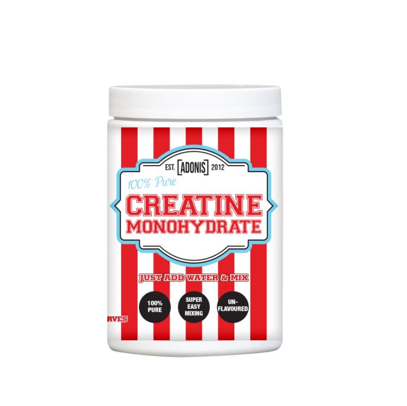 wwww Adonis Pure Creatine Monohydrate Unflavoured 500g - Image 1