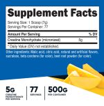 Nutricost Creatine Monohydrate Powder Pineapple Mango Flavor 500g - Image 2