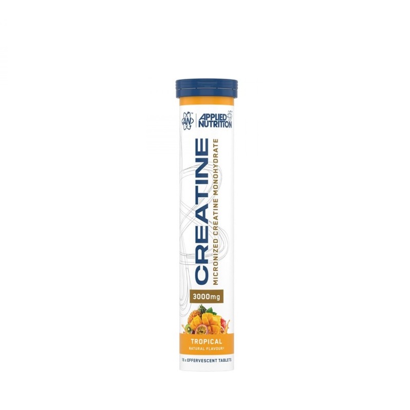 creatine tropical Applied Nutrition Micronized Creatine Monohydrate - 16 Effervescent Tablets Tropical Flavor - Image 1