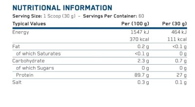 Applied Nutrition Clear Beef Protein Isolate Powder Lemon & Mint Flavor - Image 2